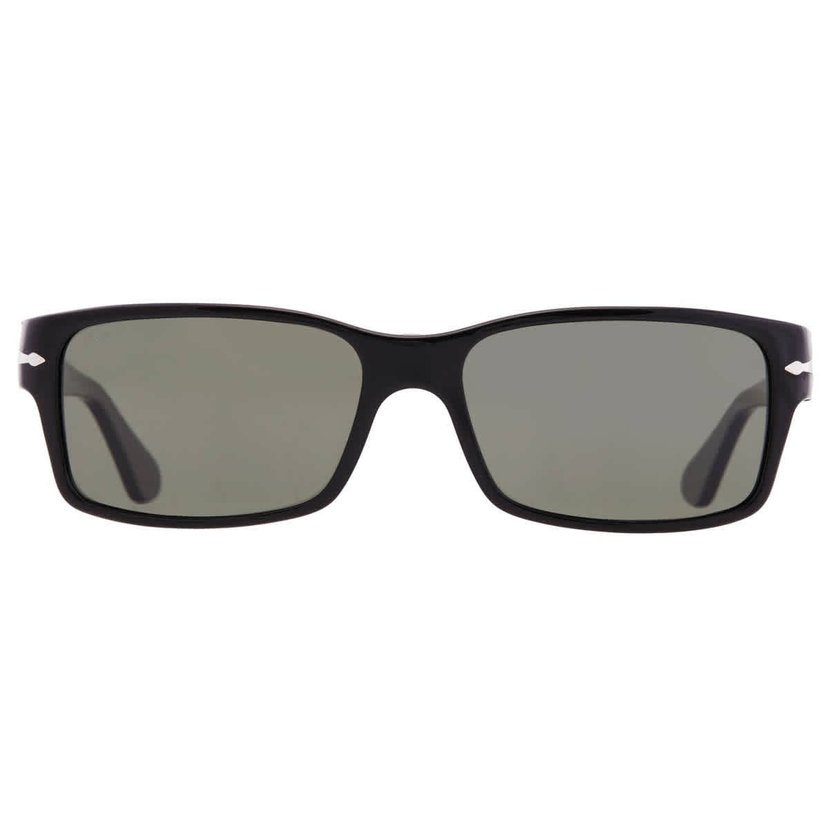 Persol Polarized Green Rectangular Men's Sunglasses PO2803S 95/58 58